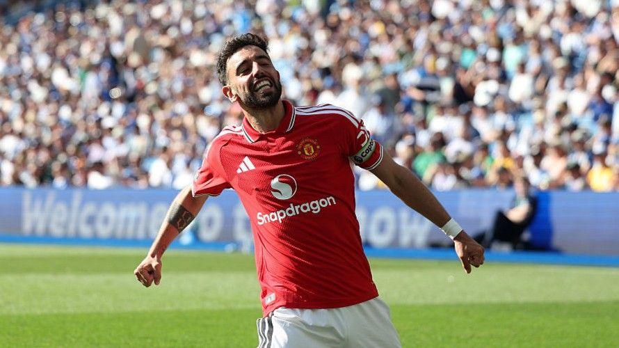 Bruno Fernandes faz história na Premier League com assistência recorde na vitória por 3-0 do Manchester United sobre o Brighton